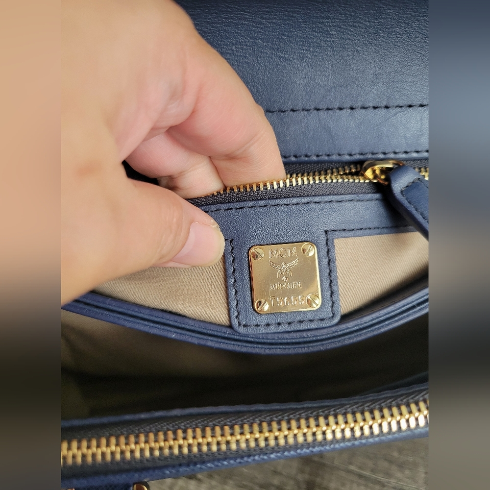 MCM Blue saffiano leather 2way bag - Picture 12 of 12
